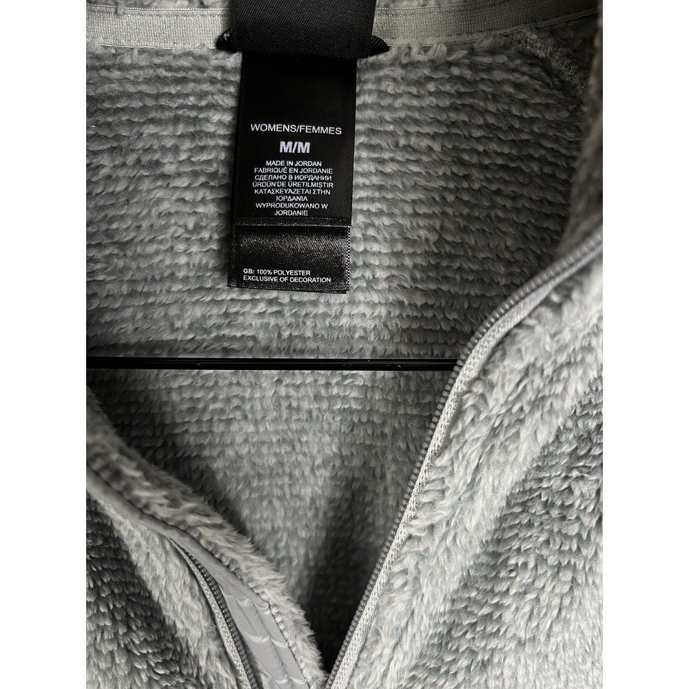 The North Face Osito Fleece Jacket Womens M Gray Full Zip Plush - Picture 6 of 9